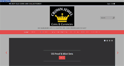 Desktop Screenshot of crownjewelcoins.com